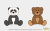 Lovely Cute Stuffed/Plush Panda/Brown/Teddy Bear Toy Manufacturer Animal OEM