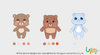 Plush Standing Teddy Bear Toys/Custom Animal Plush Toys 