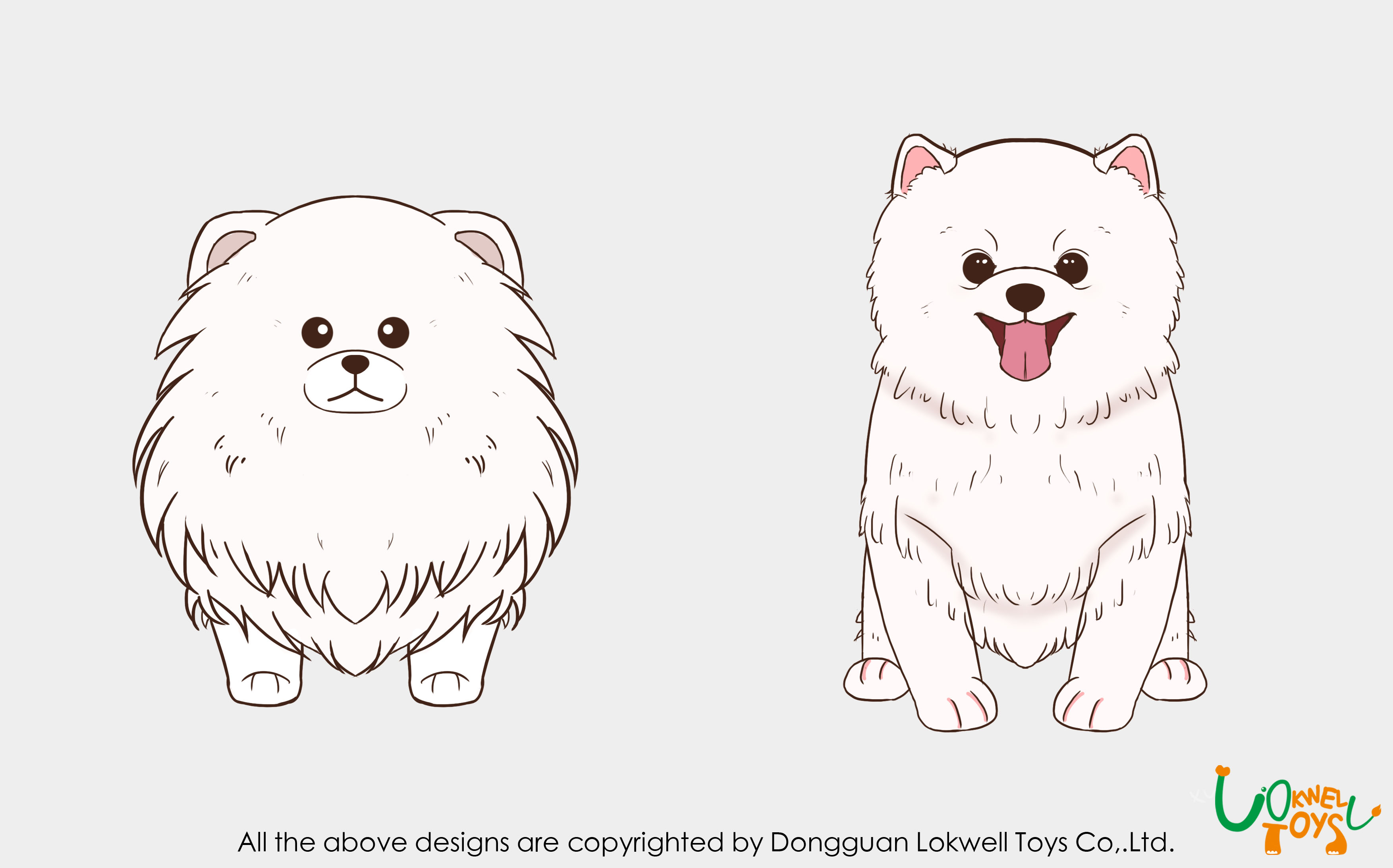Coudly White Dog Plush / Animal Plush