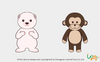 Plush Bear/Monkey Toys Cute Plush Animal Toys OEM