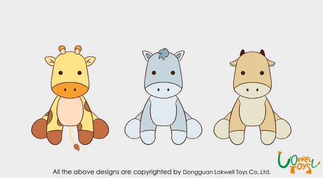 Cute and cute stuffed/plush giraffe toy manufacturer animal OEM